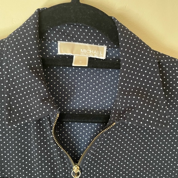 Michael Kors blouse w/ zipper and roll sleeves - Picture 4 of 6